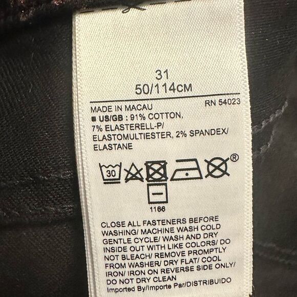 Banana Republic Mid Rise Stretch Metallic Skinny Ankle Jeans Rose Gold L… - Picture 5 of 9